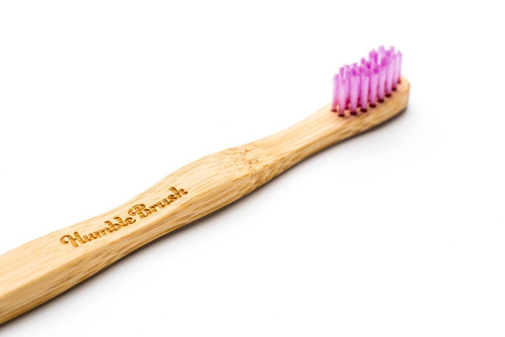 מברשת שיניים מבמבוק - ילדים Ultra Soft סגולה - Humble Brush